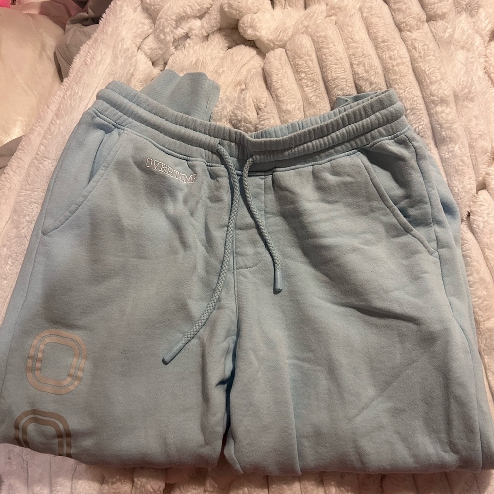 Over time Light Blue Joggers